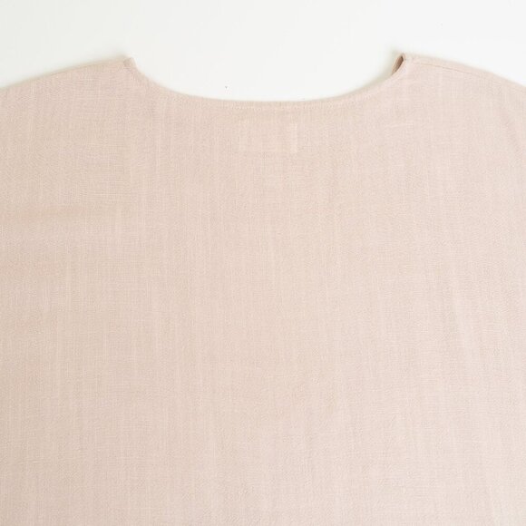 Jackson Rowe Rodina Oversized Color Block Linen Dress Sand / Hibiscus - Picture 7 of 12